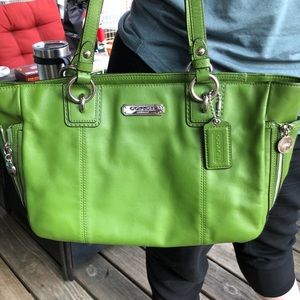 Green Coach Carryall Tote